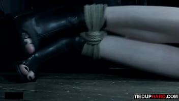 Preview 2 of Day1 Day2 - Petite BDSM slave gagged and caned by master
