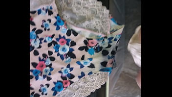 Preview 3 of Zara Durose Inlatex - Jerking off with my stepsister&#039_s panties I really enjoyed cumming on top of her panties