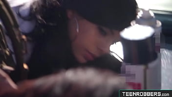 Preview 1 of Cowboy Boots Jerk - Two Girls and 1 Cop in Wild Outdoor Fucking - Teenrobbers.com