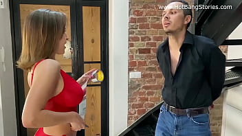 Preview 3 of Dady Crimped - Josephine Jackson  gives femdom handjob to her boss