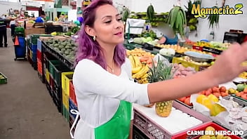 Preview 2 of Brazil Big Boss Hot Scen - CARNE DEL MERCADO - #Veronica Leal #Alex Moreno - Hot Colombiana Skip Her Job Today To Fuck With A Big Cock Guy