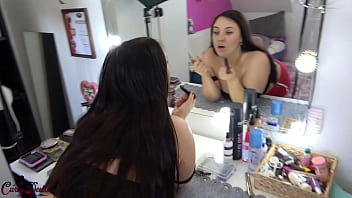 Preview 1 of Sunny Leone Xxx Sex Vid Hd - Stepbrother fucks stepsister while doing makeup