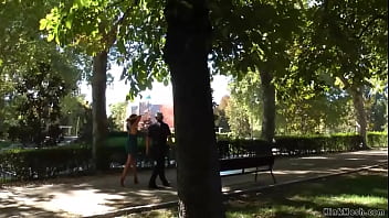 Preview 3 of Blakecom - Babe in sheer dress on public d.