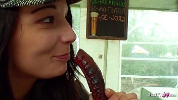 Preview 1 of Hot Dipa - Old Ugly Guy Seduce Homeless Young Girl to scandal Public Sex for eat