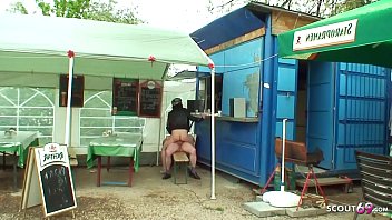 Preview 4 of Hot Dipa - Old Ugly Guy Seduce Homeless Young Girl to scandal Public Sex for eat