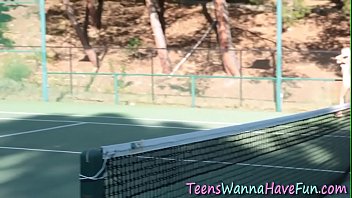 Preview 1 of Dog And Gerli - Blonde teenager gets fingered