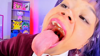 Preview 4 of Pussy Asia K - Lila jordan shows her throat