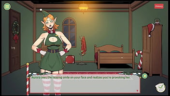 Preview 4 of Chinese Whore - Claus&#039_ Secret Surprise [ XMAS HENTAI Game ] Ep.1 Naughty elf and sexy santa wife !
