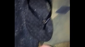 Preview 2 of Little Hight Woman And Men Sex - Cum shot flip flops