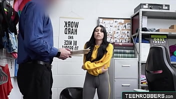 Preview 2 of Sunny Leone Gand Wala Pela Peli - Bitch Thief Emma Starletto Fucked Hard by Older Pervy Cop - Teenrobbers.com