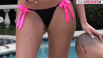 Preview 1 of Adult Movie In Bangladesh - Blonde beauty has a threesome by the pool