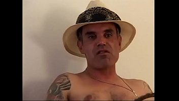 Preview 1 of Txxnx - Tattooed stud fucks brunette skank&#039_s pussy on bed then cums on her face