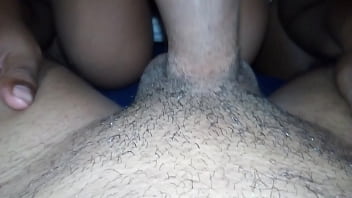 Preview 2 of Tyra Moore Socks Cumswallow - A est&aacute_ morena latina le encanta que se vengan en su boca garganta profunda. Sloppy deepthroat,  swallowed