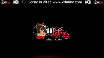 Preview 1 of Sandra Russo Lesbian - VRLatina - Pretty Blonde Latina Sexy 1st Porn
