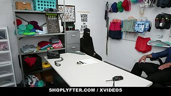 Preview 1 of Sensual Nipple Lick - Muslim Shoplifter (Delilah Day) Caught Piling Expensive Merch Under Her Hijab