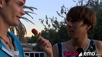 Preview 1 of Youn Boy With Aunt - Horny twink Kyler Moss drilled doggystyle after sucking dick