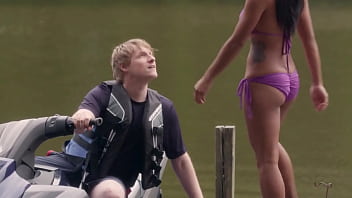 Preview 4 of Fingering Girl Standing Up - Freshwater: Sexy Bikini Girl (Forwards &amp_ Backwards) HD