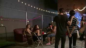 Preview 2 of Xvidiu - Bound brunette public anal fucked
