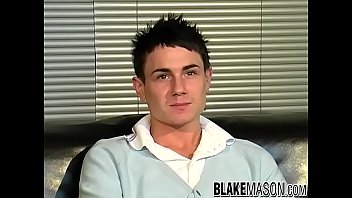 Preview 2 of Hot Sixy Vidio - Cute athletic twink Jordon B interviewed before masturbating