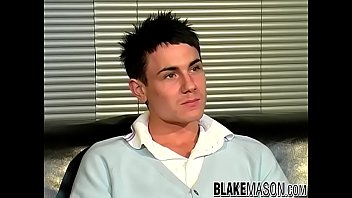 Preview 1 of Hot Sixy Vidio - Cute athletic twink Jordon B interviewed before masturbating