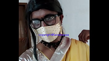 Preview 1 of Divya Roy - Indian crossdresser model Lara D&#039_Souza in yellow saree part 2