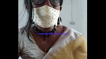 Preview 4 of Divya Roy - Indian crossdresser model Lara D&#039_Souza in yellow saree part 2