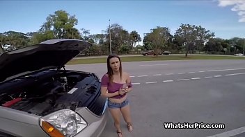 Preview 1 of Cuckuld Before Porno - Solving car problems with pussy and big boobs