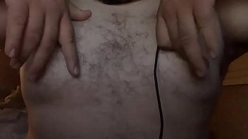 Preview 4 of Lexi Strip Poker Hd - Chubby Beared guy with puffy male pink nipples