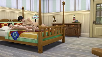 Preview 3 of Babes Gd - Japanese step Son Fucks Japanese Mom After After Sharing The Same Bed