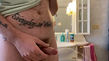 Preview 1 of Jamie Rae Con Shane Diesel - Andy Candy masturbates after the gym,  before taking a shower!!!