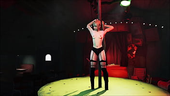 Preview 3 of Iy J - Fallout 4 Marie Rose Pole Dance