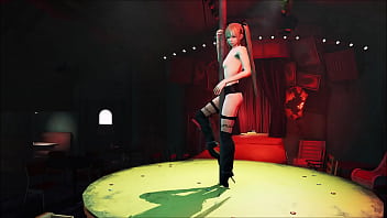 Preview 4 of Iy J - Fallout 4 Marie Rose Pole Dance