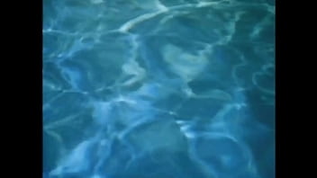 Preview 2 of Abella Hot Yoga - Shadows Run Black: Sexy Topless Girl Skinny Dipping (Forwards &amp_ Backwards) HD