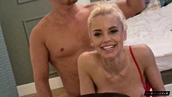 Preview 2 of Hd Blonde Teen Horny - ANAL fucked by gymnast Lara Frost and cum on her feet