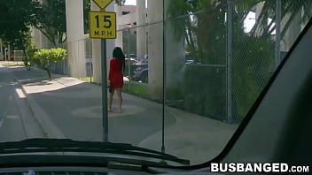 Preview 1 of Hd Sixwap Com - Sexy Aaliyah Hadid bounces her natural tits in hard car sex
