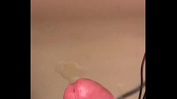 Preview 4 of Sex Arsb Fat - Spilling cum from E-stim