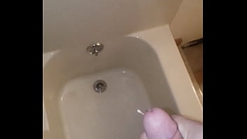 Preview 2 of Licked Made - Slow mo cumshot in shower