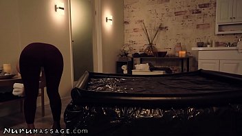 Preview 1 of Fooling Around Hd - NuruMassage Masseuse Paige Owens Gives Extra Care With Her Pussy