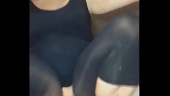 Preview 1 of Vido Sek Koreya - Upskirt pussy flashing in pantyhose and heels