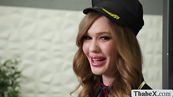 Preview 1 of Baby Sxey Video - Security on airport caught TS attendant using sex toy