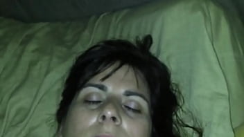 Preview 3 of Standing Position Defloration - Facializing Mom Slut