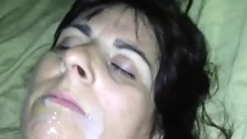 Preview 4 of Standing Position Defloration - Facializing Mom Slut