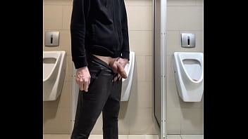 Preview 2 of Kendall Karson Lesbian Strapon - piss in public toilet
