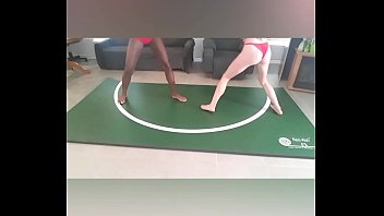 Preview 4 of Techer With Small Students - Paris Love vs Ama Rio Catfight