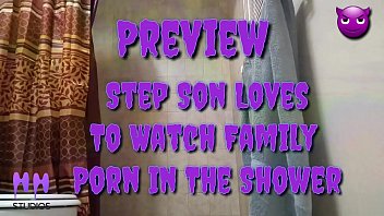Preview 1 of 18 Boys One Girl - Step Son Loves To Watch StepFamily  Porn In The Shower (Preview)(Preview)