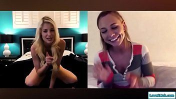 Preview 1 of Shemale Melf - Gfs finger their pussies on video call