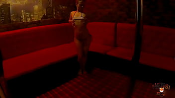Preview 1 of Aoi Mizutani Porn - Cute Babe in Sexy Lingerie Dancing in the Strip Club and Washes In The Shower