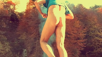 Preview 2 of First Time Xxz - smoking hot - nudist at campfire
