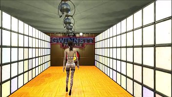 Preview 2 of Rape Forest Forced - Fallout 4 Fashion beautiful lingerie