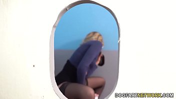 Preview 2 of Boshapuri Secxy Vedio Hd - Charlotte Sins Takes BBC At A Gloryhole In Her Lunch Break